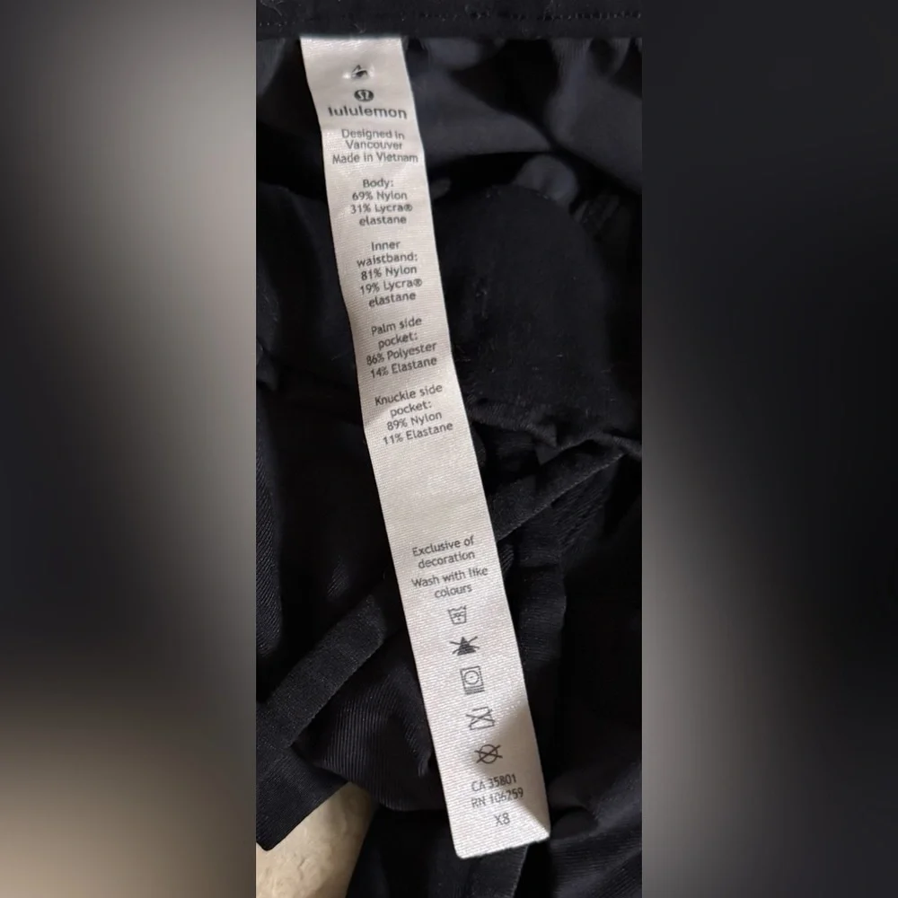 Lululemon Athletica Black Camouflage Joggers
